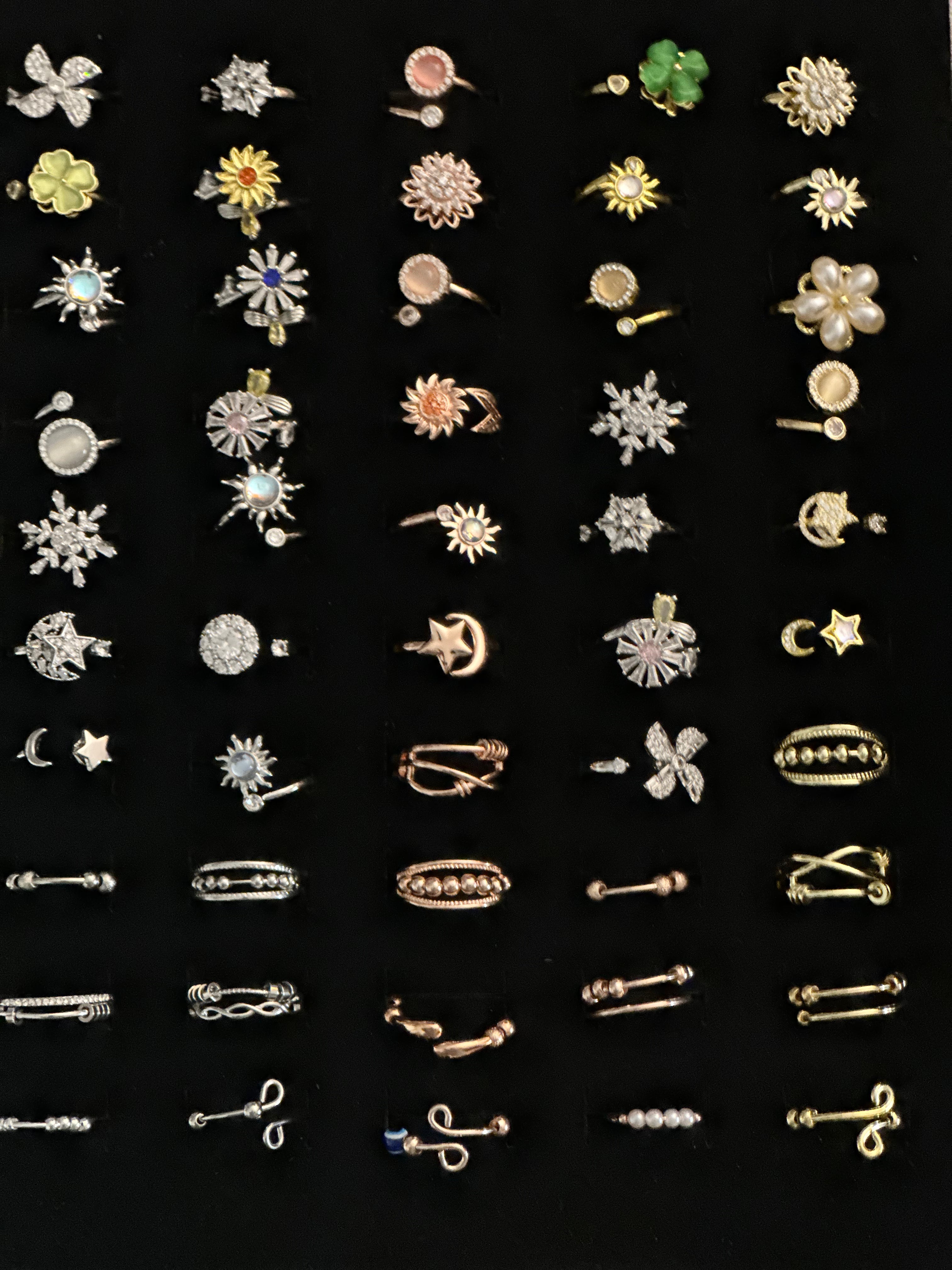Fidget spinner rings